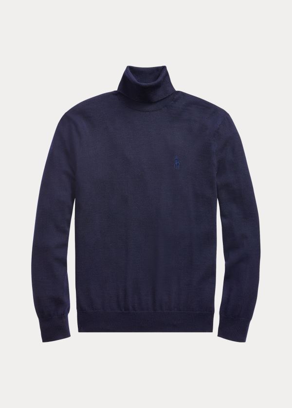 Polo Ralph Lauren Washable Merino Wool Striktrøje Herre Danmark (ZSYBL4507)